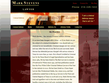 Tablet Screenshot of markstevenslaw.com